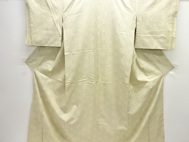 JAPANESE KIMONO / ANTIQUE KIMONO / SILK / TOKAMACHI TSUMUGI / WOVEN ASANOHA